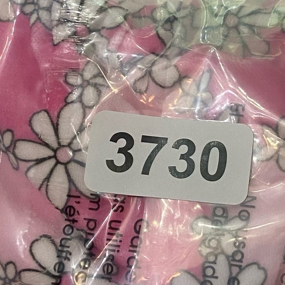 New! Frankie’s bikinis Tia Terry String Bikini Bottom Pink Daisy 3730 - Picture 7 of 9